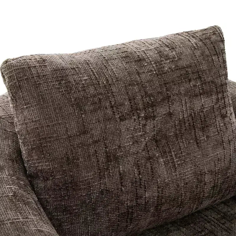 Whisen 36.6 Swivel Sofa Chair, Swivel Round Chair & Couch with Dual-layer Cushion Design