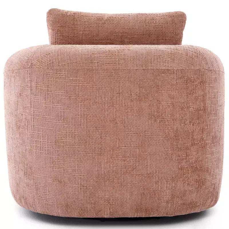 Whisen 36.6 Swivel Sofa Chair, Swivel Round Chair & Couch with Dual-layer Cushion Design