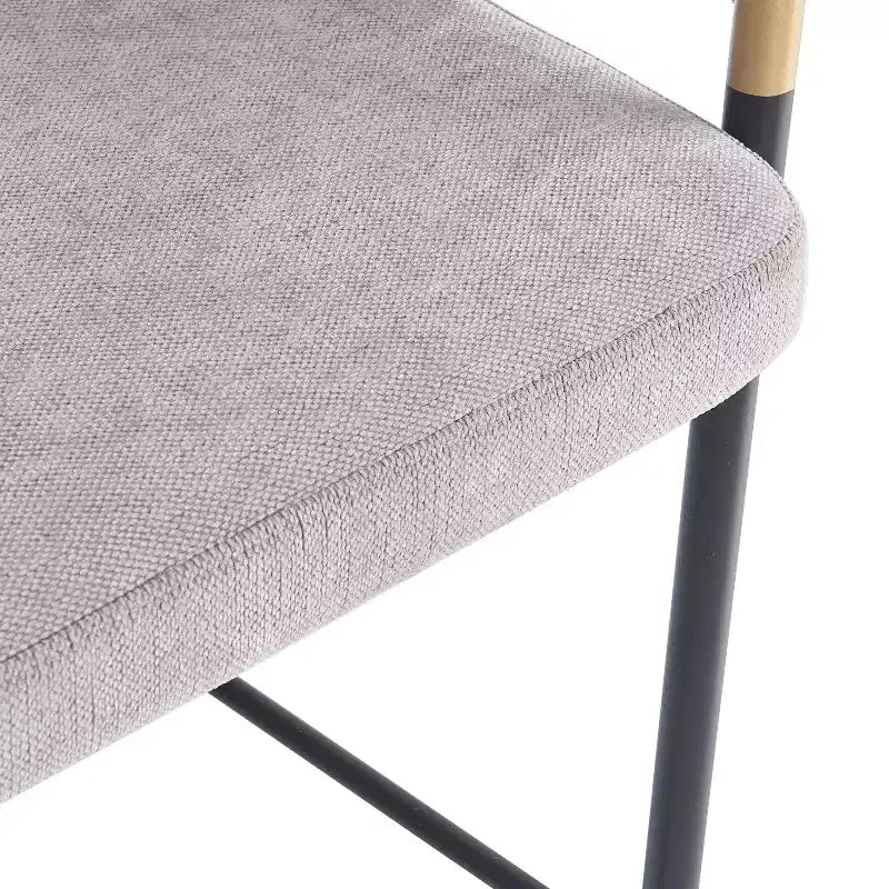 Christopher Knight Home Kalysta Modern Metal Upholstered Counter Stools with Curved Armrests (Set of 2)