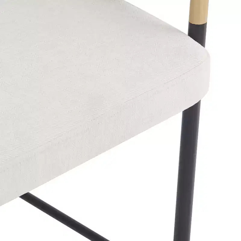 Christopher Knight Home Kalysta Modern Metal Upholstered Counter Stools with Curved Armrests (Set of 2)