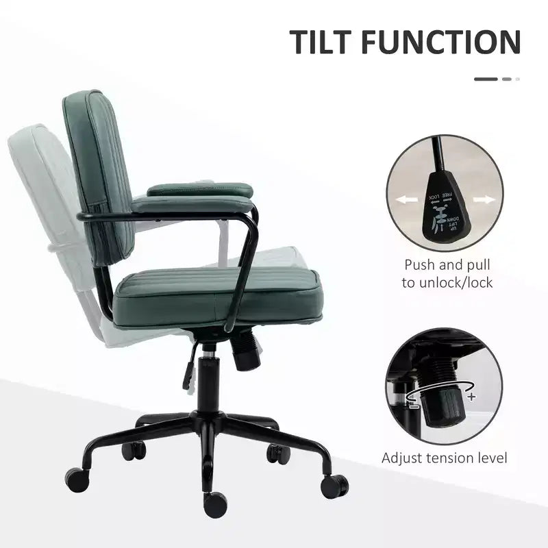 Home Office Chair with Adjustable Height and Tilt
