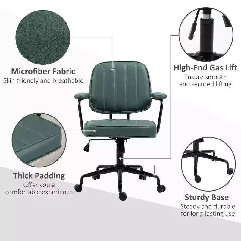 Home Office Chair with Adjustable Height and Tilt