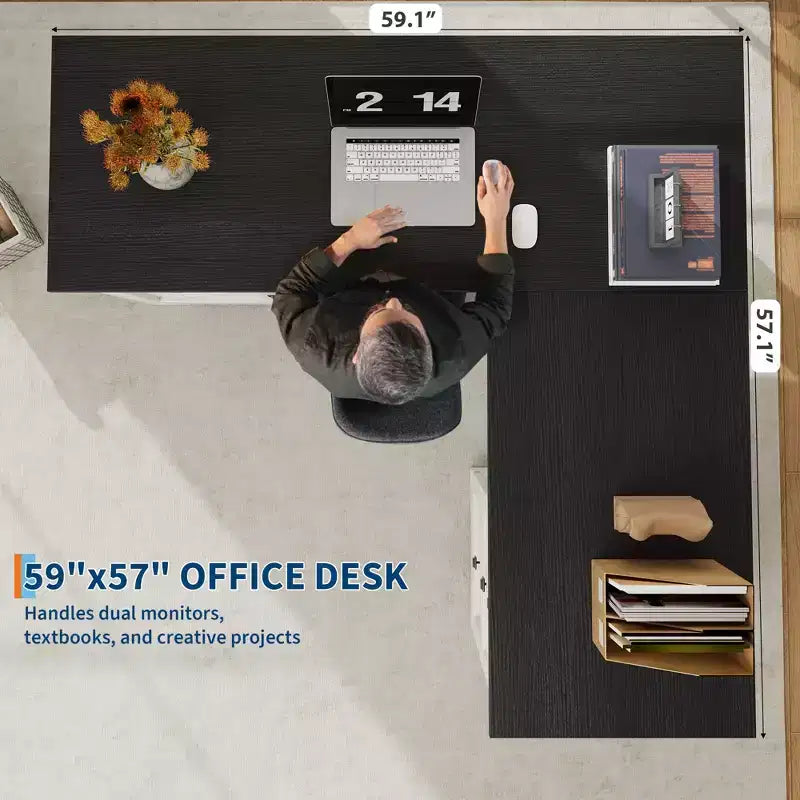 Farmhouse Home Office Desk File Drawers and Storage Cabinet,