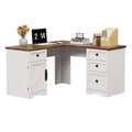 Farmhouse Home Office Desk File Drawers and Storage Cabinet,