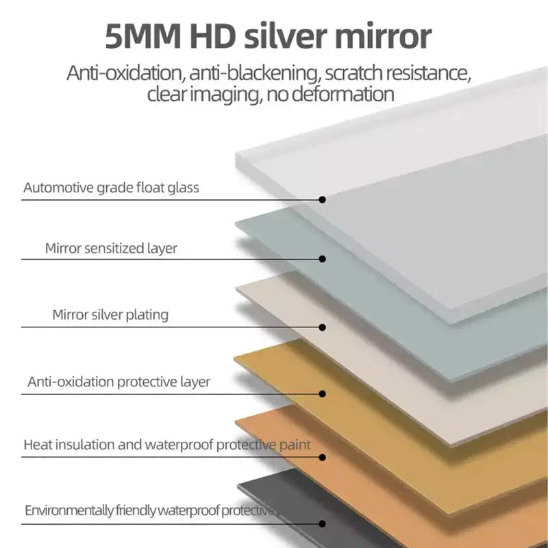 GDFStudio Eos Contemporary 70H Rectangular Full Length Mirror with Artificial Wood Frame