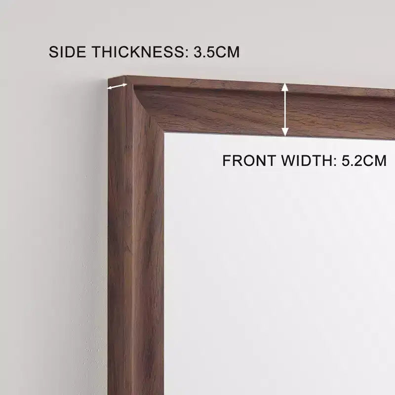GDFStudio Eos Contemporary 70H Rectangular Full Length Mirror with Artificial Wood Frame