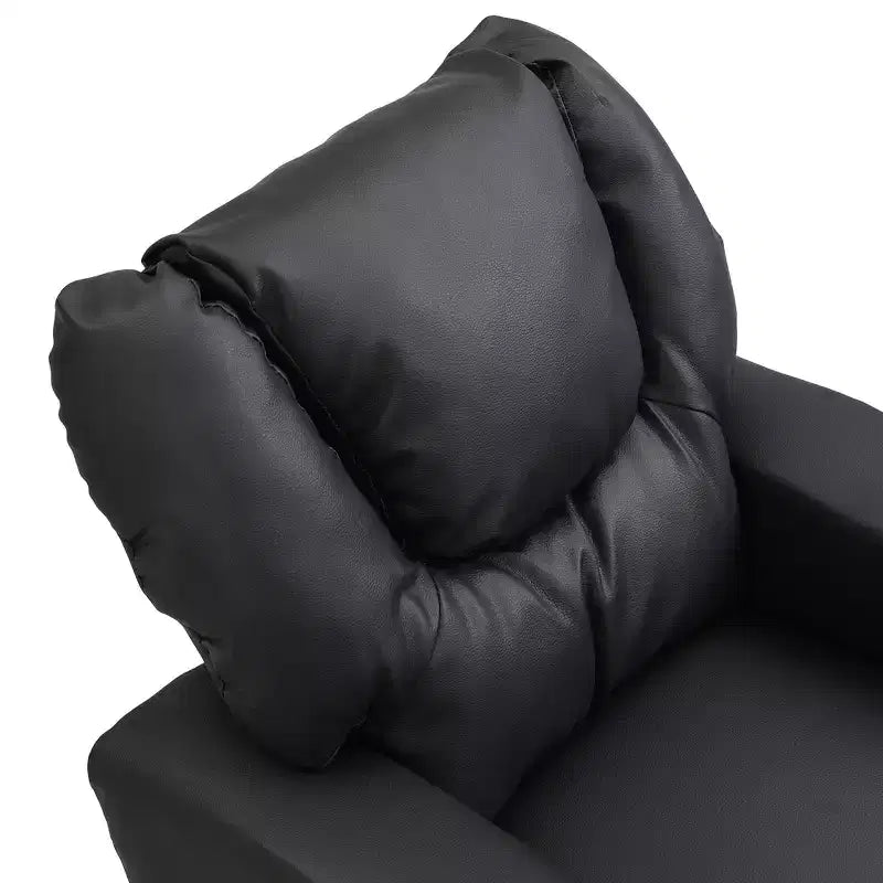 Recliner Chairs, Comfy Toddler Recliner with Cup Holder and Footrest, 150Lbs Capacity, Push Back Recliner Sofa for Playroom