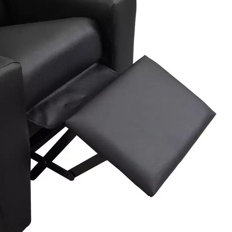 Recliner Chairs, Comfy Toddler Recliner with Cup Holder and Footrest, 150Lbs Capacity, Push Back Recliner Sofa for Playroom