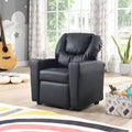 Recliner Chairs, Comfy Toddler Recliner with Cup Holder and Footrest, 150Lbs Capacity, Push Back Recliner Sofa for Playroom
