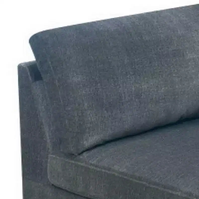 Royal Hampton 37 Inches Fabric Upholstered Wooden Corner Wedge, Gray