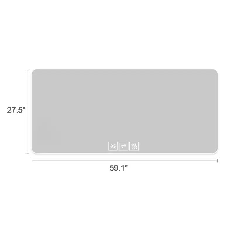 28 x 60 Inch LED Bathroom Vanity Mirrors with Three-Color Dimmable and One-Touch Demist Function