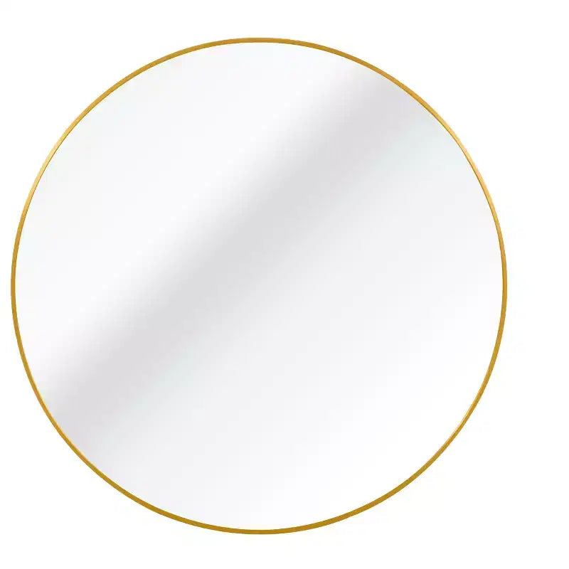 TUYOHW 32 Inch Wall Mount Bathroom Mirror,Modern Round Wall Mount Vanity Mirror with Metal Frame for Bathroom,Bedroom