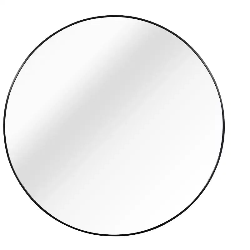 TUYOHW 32 Inch Wall Mount Bathroom Mirror,Modern Round Wall Mount Vanity Mirror with Metal Frame for Bathroom,Bedroom