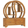 vidaXL Cabinet with Yin Yang Shelf Hallway Storage Cabinet Solid Wood Teak