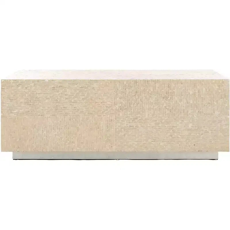 Scarlett Rectangular Prism Coffee - COF1803A - Natural/Silver - Safavieh