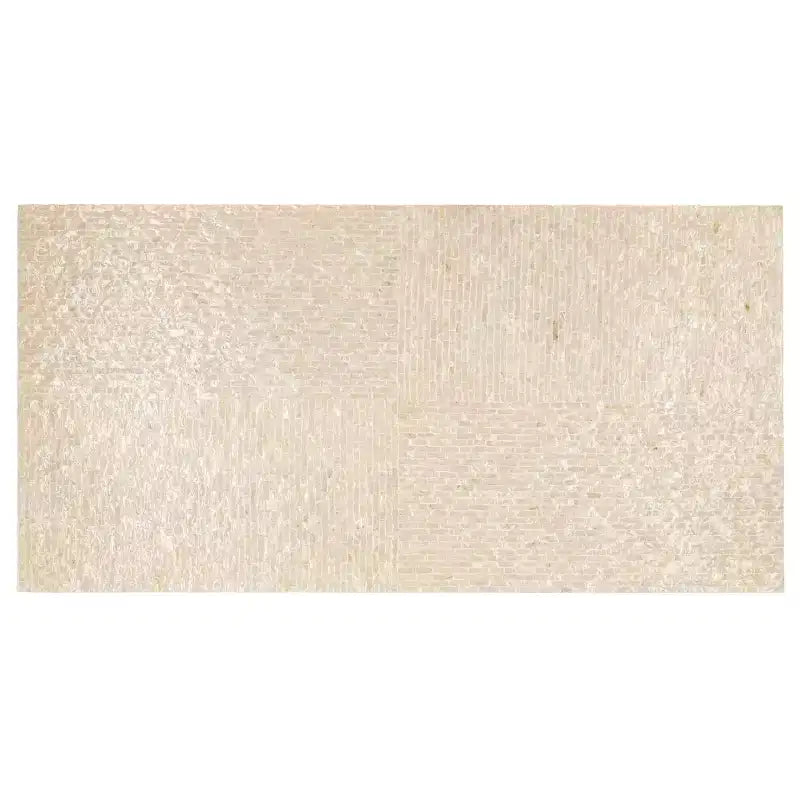 Scarlett Rectangular Prism Coffee - COF1803A - Natural/Silver - Safavieh