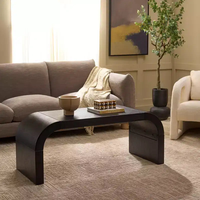 Liasonya Curved Coffee Table - COF6610 - Safavieh
