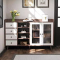 55 Buffet Cabinet with Drawers, Farmhouse Pantry Storage Sideboard for Dining Room and Living Room, Freestanding Kitchen Cupboard