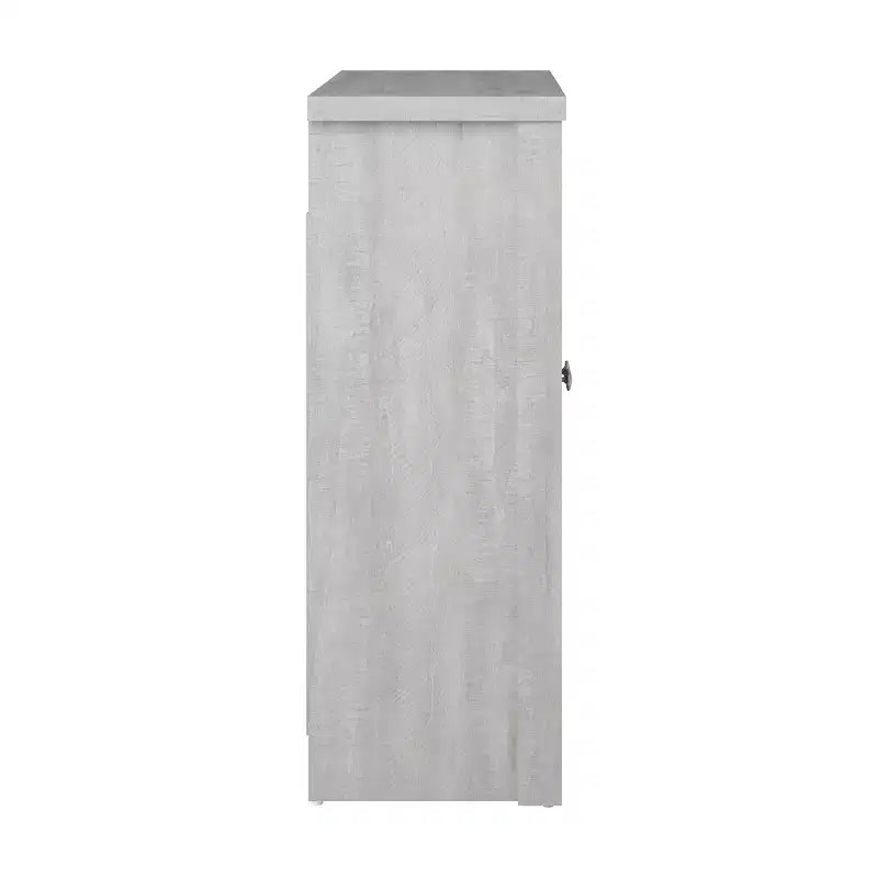 Galano Freestanding Bathroom Cabinet with Mirrored Doors in Dusty Gray Oak 25 W 11.7 D 32 H