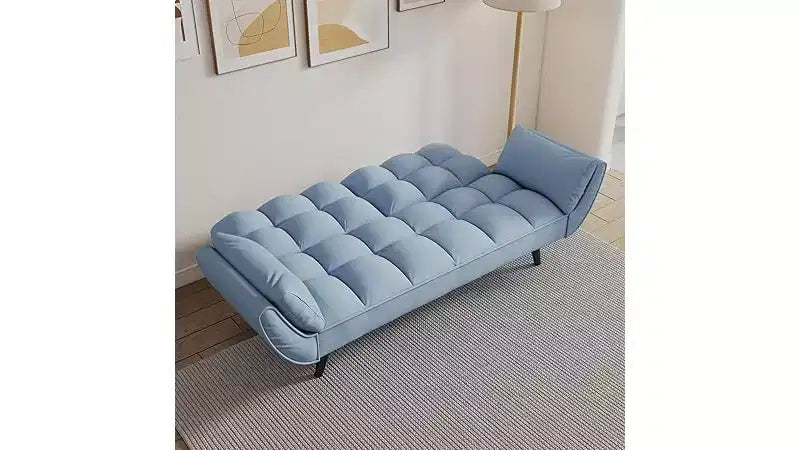 Loveseat Sofa, Sofa Couch with Two Armrests Throw Pillow, , Comfortable Fit Apartment Bedroom Small Space