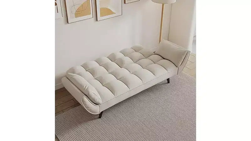 Loveseat Sofa, Sofa Couch with Two Armrests Throw Pillow, , Comfortable Fit Apartment Bedroom Small Space