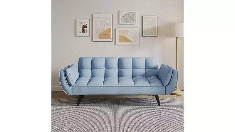 Loveseat Sofa, Sofa Couch with Two Armrests Throw Pillow, , Comfortable Fit Apartment Bedroom Small Space