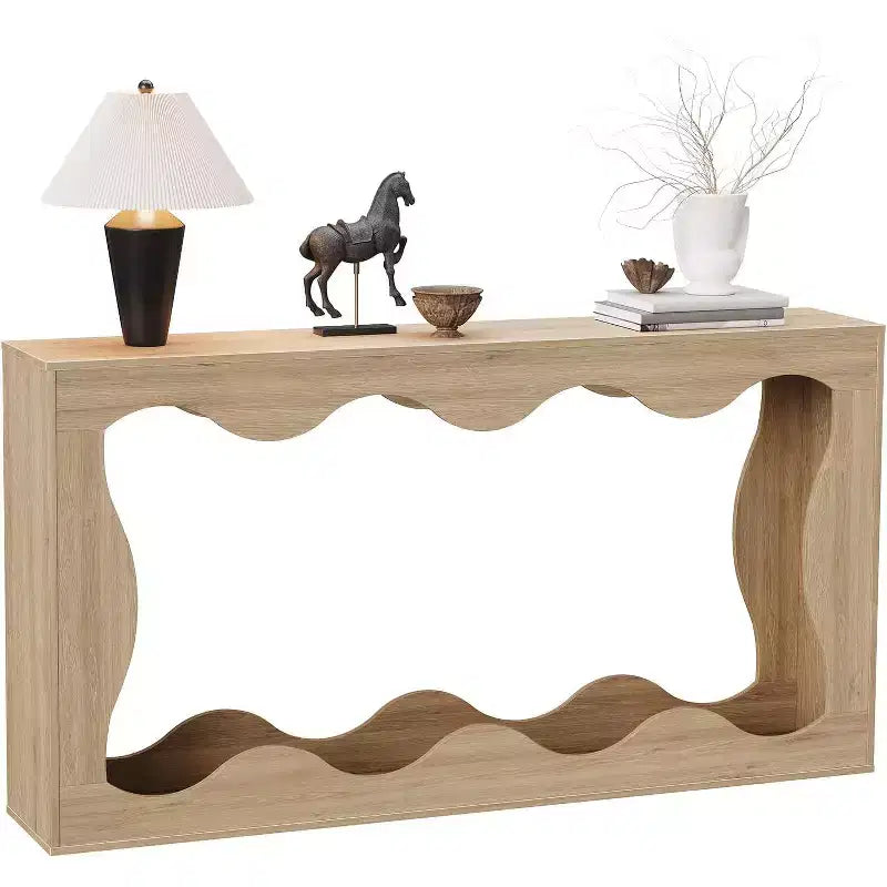 63 Long Farmhouse Console Table with Storage, Narrow Entryway Sofa Table for Hallway, Foyer & Living Room,Wooden Industrial Accent Table