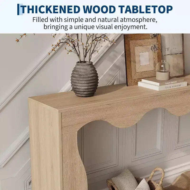 63 Long Farmhouse Console Table with Storage, Narrow Entryway Sofa Table for Hallway, Foyer & Living Room,Wooden Industrial Accent Table