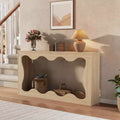 63 Long Farmhouse Console Table with Storage, Narrow Entryway Sofa Table for Hallway, Foyer & Living Room,Wooden Industrial Accent Table