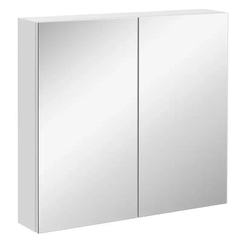 Bathroom Mirrored Cabinet, 24x22 Steel Frame Medicine Cabinet, Wall-Mounted Storage Organizer with Double Doors