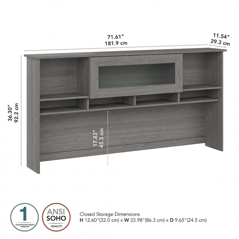 Cabot 72W Desk Hutch by Bush Furniture