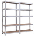Costway 71 Heavy Duty Storage Shelf Steel Metal Garage Rack 5 Level - 35.5x 15.76x 71(L x W x H)