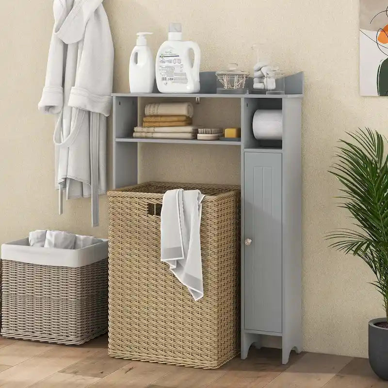 Costway Over the Toilet Storage Cabinet with Toilet Paper Holder