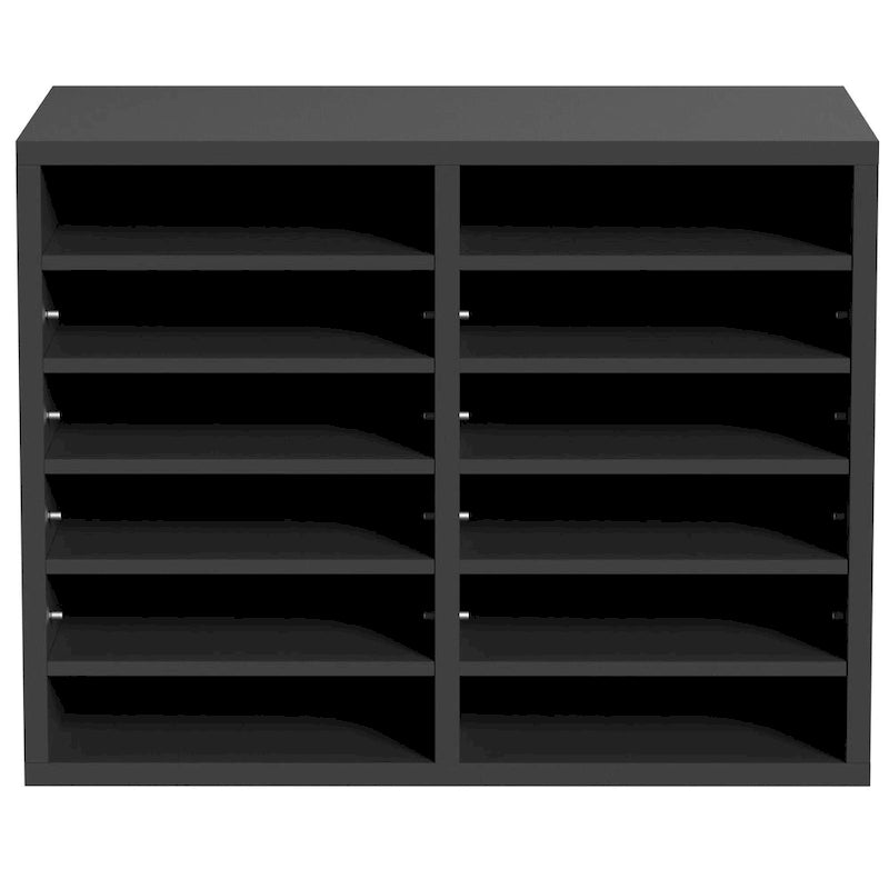 12 Compartments Office Literature Organizers with Adjustable and Removable Shelves Perfect Addition to Any Space