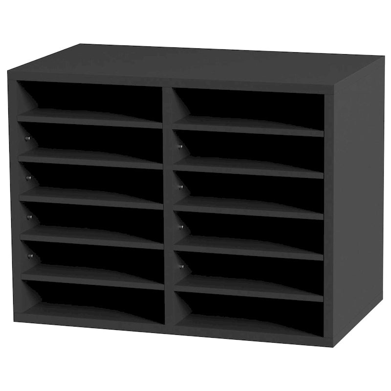 12 Compartments Office Literature Organizers with Adjustable and Removable Shelves Perfect Addition to Any Space