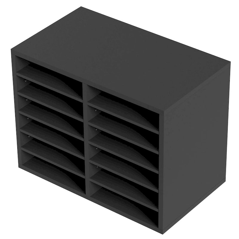 12 Compartments Office Literature Organizers with Adjustable and Removable Shelves Perfect Addition to Any Space