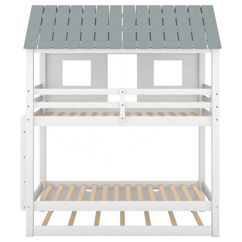 Charming Twin Size Bunk Bed with Special Design for Fun and Comfort