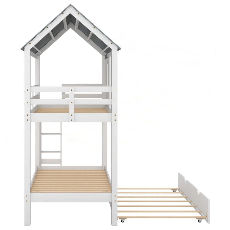 Charming Twin Size Bunk Bed with Special Design for Fun and Comfort