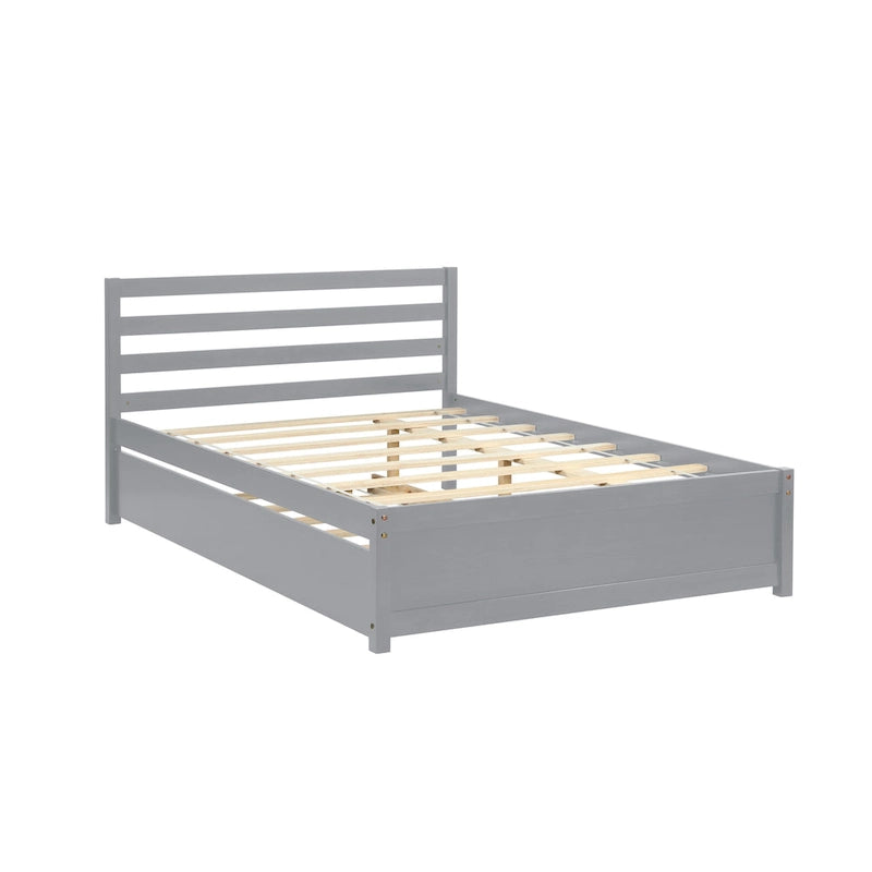 Grey Full Bed with Trundle