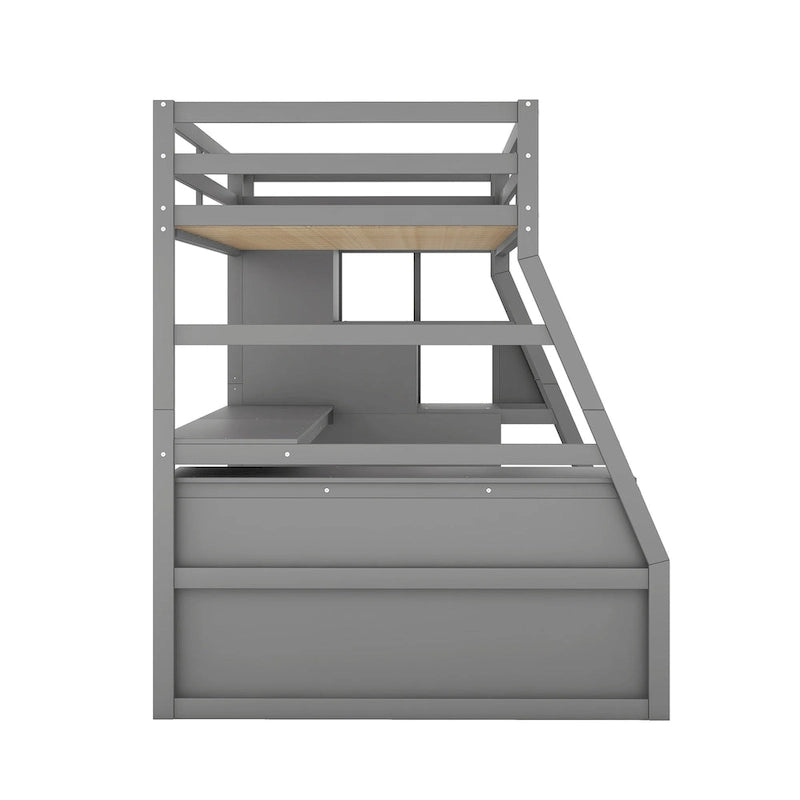 Twin Pine Loft Bed with Desk and Storage