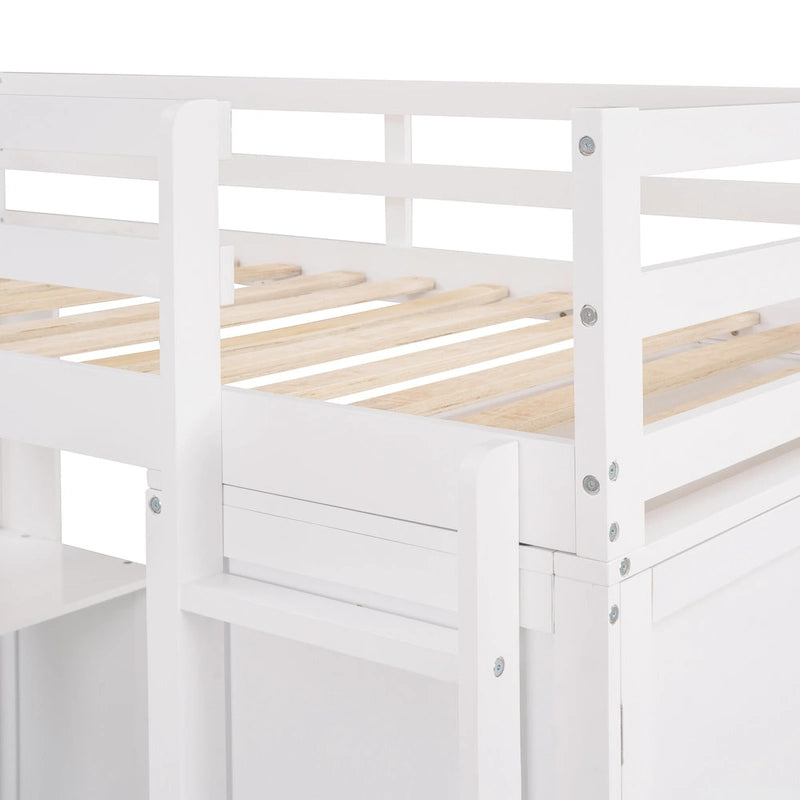 Multi-functional Pine Loft Bed