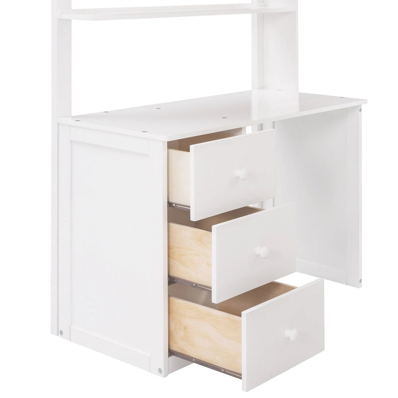 Multi-functional Pine Loft Bed
