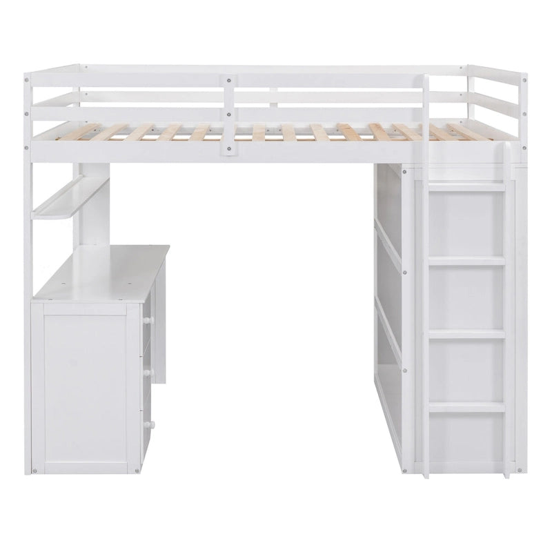Multi-functional Pine Loft Bed