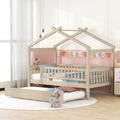 Twin Pine House Bed with Twin Trundle