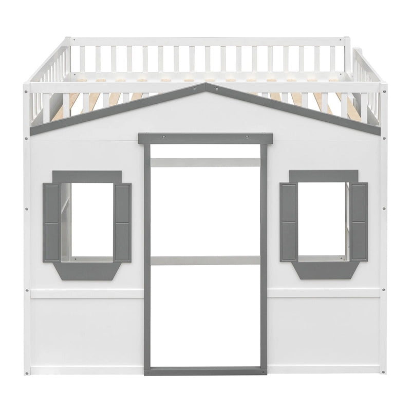 Castle Style Solid Pine Loft Bed