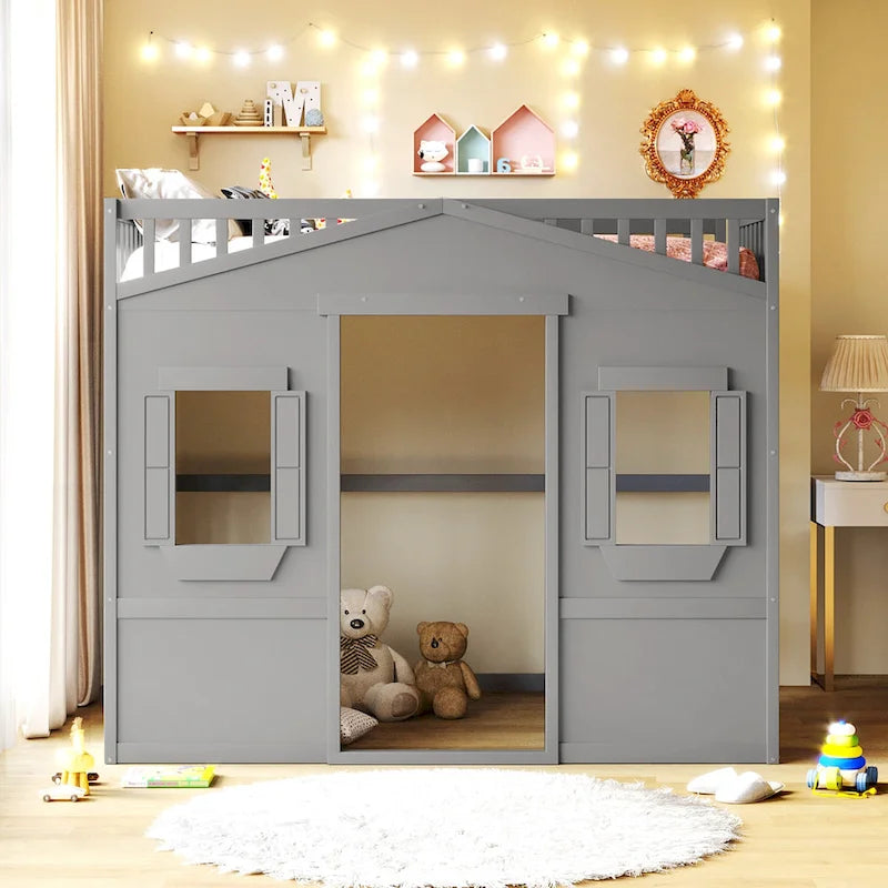 Castle Style Solid Pine Loft Bed