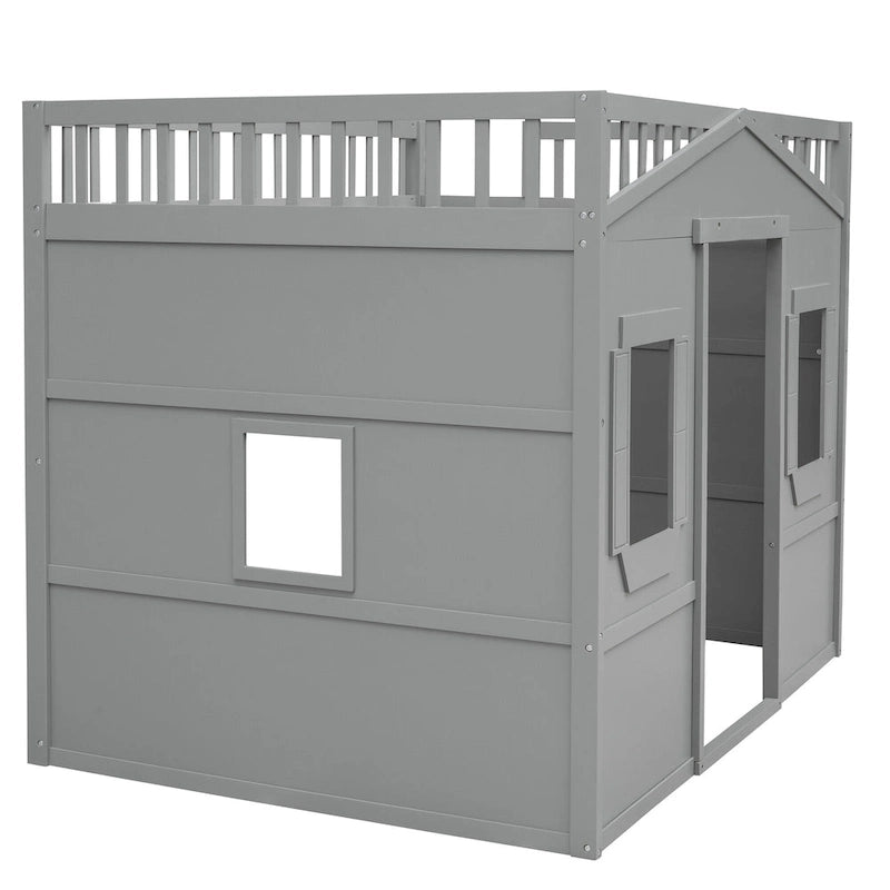 Castle Style Solid Pine Loft Bed