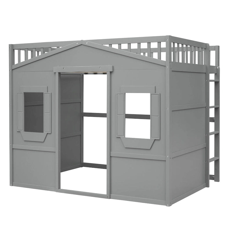 Castle Style Solid Pine Loft Bed