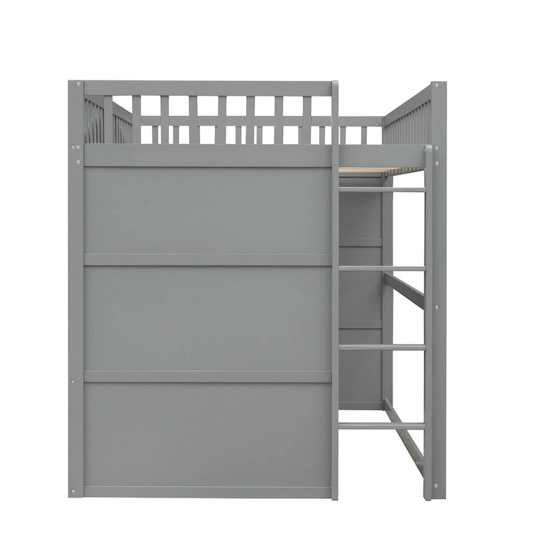 Castle Style Solid Pine Loft Bed