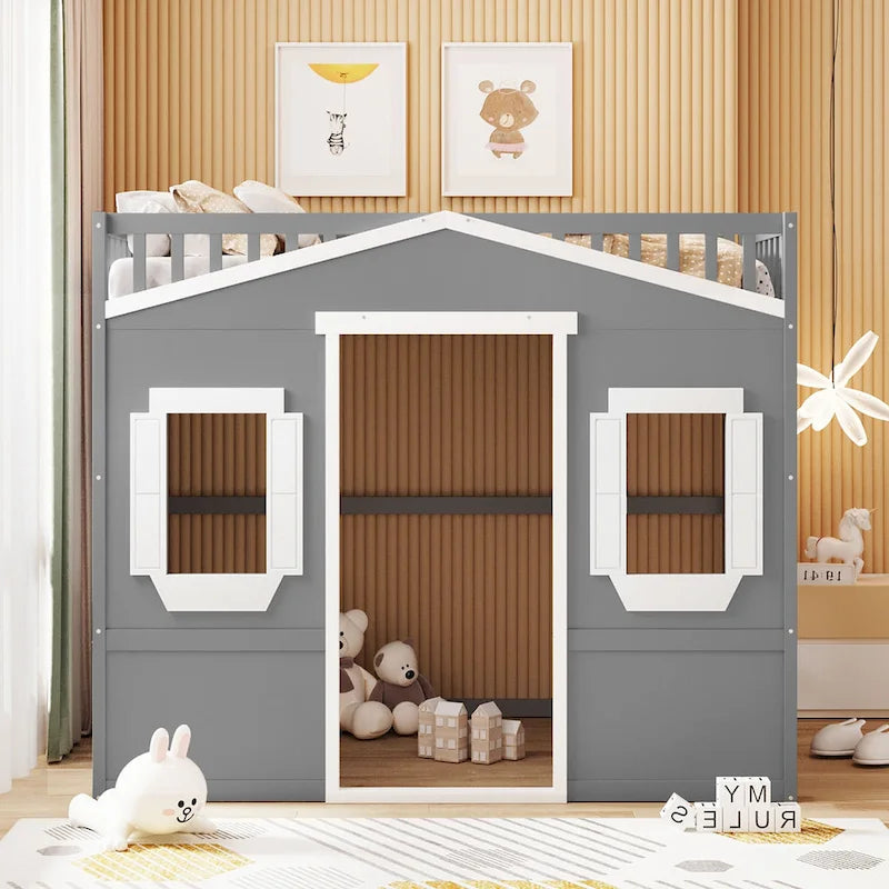 Castle Style Solid Pine Loft Bed